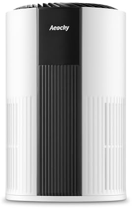 2nd Gen Turbo-Jet Design Air Purifiers for Bedroom up to 1096 Sq Ft, AEOCKY Proprietary YearChange Filter Tech, with Multi Effect Filter, Washable Pre-Filter, for Home, Dorm, Office, Pet