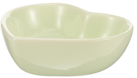 TOYANDONA Cuenco De Cerámica para Hámster Forma De Corazón Accesorio para Jaulas De Hámster Bandeja De Comida para Mascotas Ratas y Cobayas