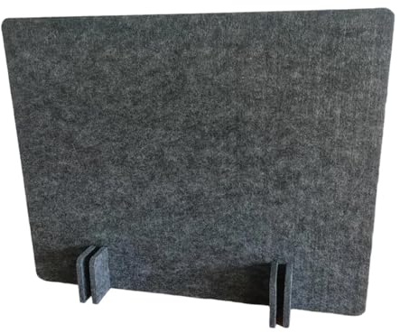 Baoblaze Cloison de séparation acoustique pour bureau, panneau de confidentialité pour réduire le bruit dans les dortoirs, Gris Foncé