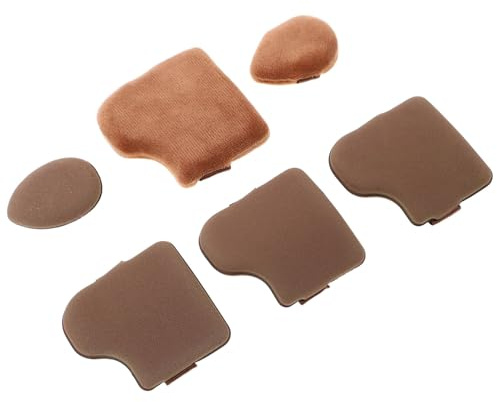 Healvian Mini Finger Powder Puff och Makeup-svamp för Foundation och Löspuder Återanvändbar Användning för Vått och Torrt med Liten Reseförvaringsask för Kvinnor och Tjejer