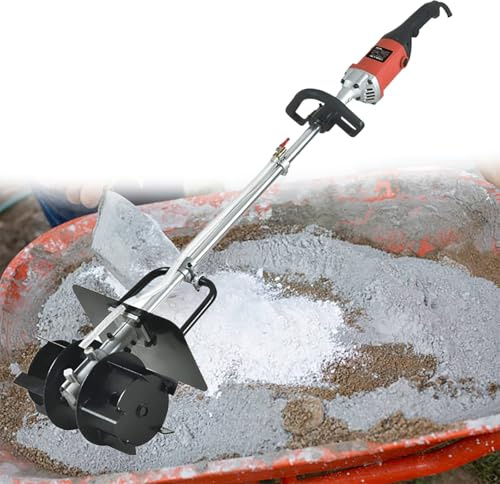 Betoniera, Miscelatore Portatile per Fango con 6 velocità, Miscelatore Elettrico per calcestruzzo per Vernice, Malta, Alimenti, miscelazione di intonaco a Secco, Stucco e Gesso