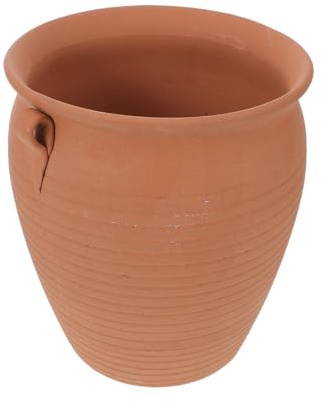 VALICLUD Recipiente de Almacenamiento de Verduras de Barro Ventilado Caja para Patata y Cebolla Organizador Compacto de Cocina Estilo Rústico para Encimeras