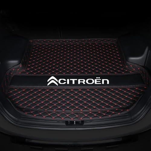 YIFANFENGSHUN Tapis Coffre Voiture pour Citroen Berlingo III 2018-2023 2024, Cuir Protection Tapis Imperméable Coffre Tapis Anti Rayures Doublure AntidéRapant Intérieur,C