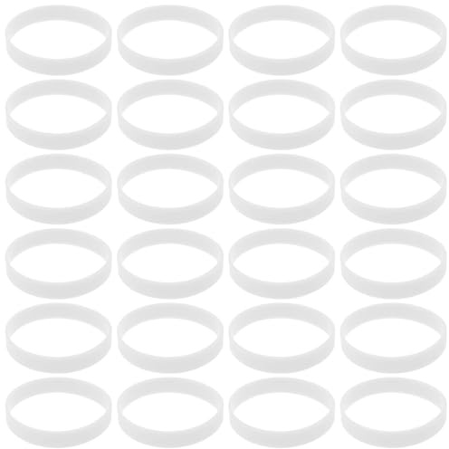 KOMBIUDA Braccialetti Luminosi in Silicone Fosforescente per 100 Pezzi Braccialetti Luminosi per Feste e Corsa Notturna Leggeri e Comodi da Indossare