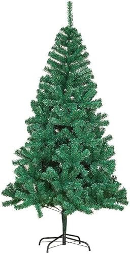 azorex Árbol de Navidad Artificial 120-240 cm Árbol Material Fibra Natural Verde con Soporte de Pie Metálico Material PVC Fácil Montaje Decoración Exterior/Interior (Verde Natural, 150cm)