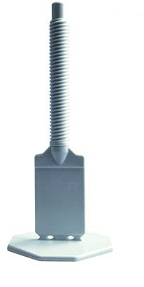 GUTJAHR IndorTec FN 2 mm, 2.000 Gewindelaschen für Nivelliersystem/Fliesen Meister Fliesenverlege/grau