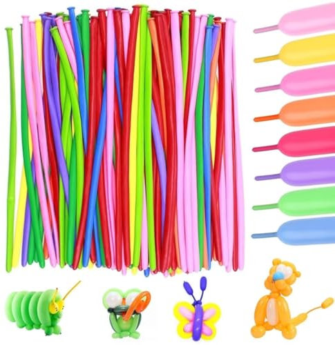 200 Pezzi Lattice Palloncini Modellabili Palloncini Lunghi Modellabili per Feste/Compleanni/Matrimoni