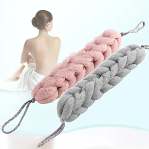 2 Stück Rückenbürste Dusche, Rückenschrubber, Rückenschwamm, Back Scrubber for shower, Peeling Körper für Die Dusche