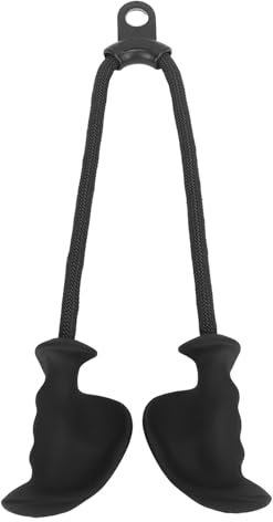 Fuerdich Ergonomisches Trizeps-Seil zum Herunterziehen, Trizeps-Seil mit Griffen, das mehr Muskelfasern aktiviert, Gymnastikseil für Trizeps-Übungen, Muskeltraining