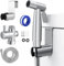 Zuvo 304 Stainless Steel Handheld Bidet Sprayer for Toilet - Muslim Shower with 1.5M Hose T-Adapter - Hygienic Eco-Friendly