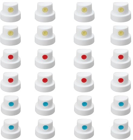 Spray Paint Caps Cap for Female -Spray,Graffiti Art Supplies Spray Can Nozzle, Pack of 24, Spray Paint Nozzles