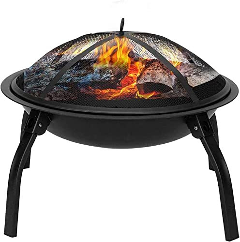 bttllke Barbecue con braciere per Feste all'aperto, Barbecue con braciere per Feste all'aperto con ripiano per Barbecue, braciere in Metallo per Feste all'aperto, riscaldatore da Patio Portatile