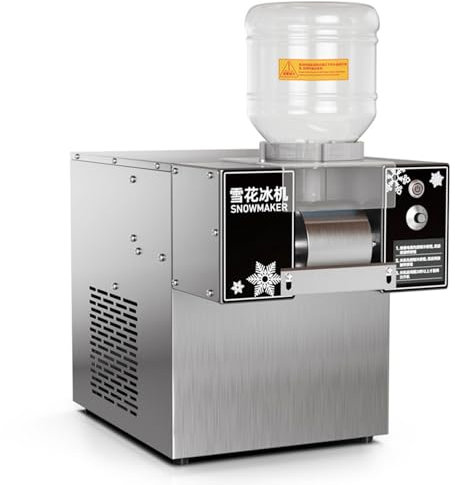 Macchina per ghiaccio a fiocchi di neve, macchina elettrica per ghiaccio tritato, raffreddamento rapido, materiale in acciaio inossidabile per uso alimentare, macchina per ghiaccio a fiocchi,180kg/Day