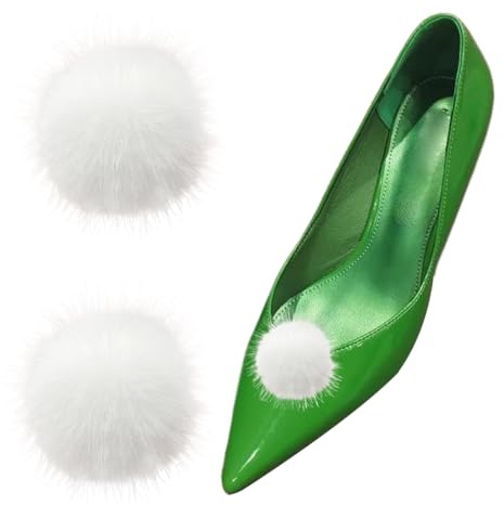 luchike Halloween-Schuh-Clips für Damen, Kleid, Schuhe, Feenkostüm, Halloween, Kostüm, Zubehör, 5 cm, 2 Stück, One Size, Baumwolle, Kein Edelstein