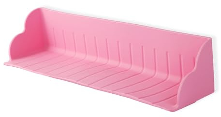 Bathtub Splash Guard, Silicone Bath Tray Spill-Proof Bath & Kitchen Sink Organizer Toy Storage Shelf Waterproof Barrier