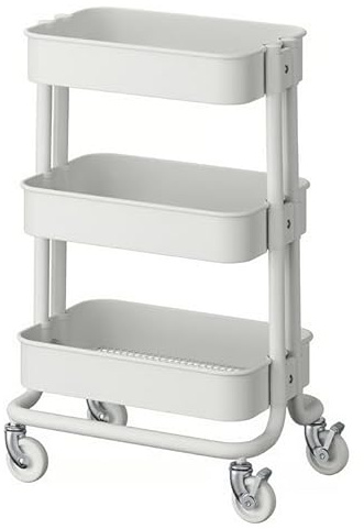 Generisch RÅSKOG RASKOG Servierwagen, weiß, 28x38x61 Rashult Style (IKE 005.867.89)
