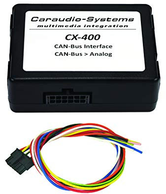 CAN Bus Interface CX-400-UNI zum Wandeln von CAN Daten für Zündung, Rückwärtsgang, Licht, Speed in Analoge Signale. USB updatefähig.