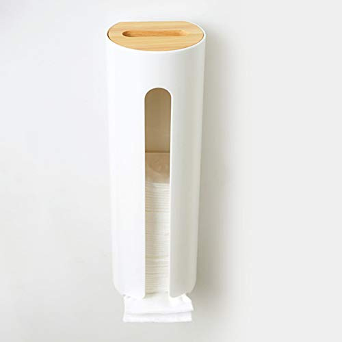 Haili Wattepad Halter, Wandmontage Badezimmer Kanister Dispenser Organizer Make-up-pads Lagerung Cosmetic Organizer Mit Easy-zugangsöffnung