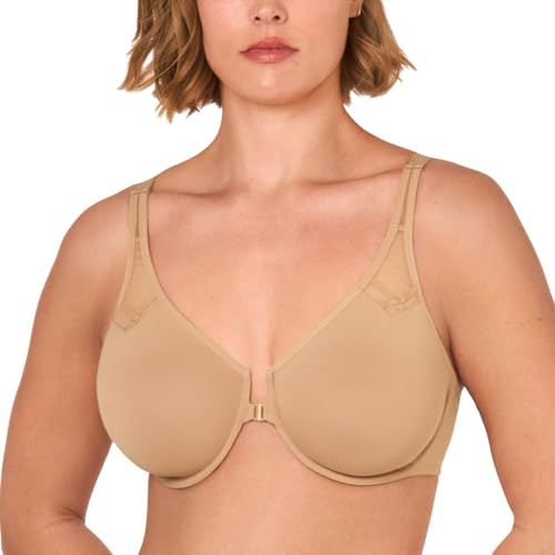 DELIMIRADam-bh med framknäppning och racerback Naturlig 70D