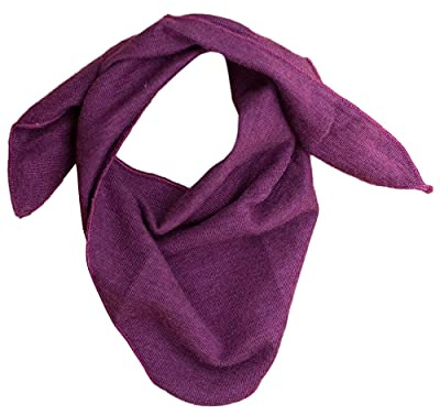 Lilano, Pañuelo triangular para bebé, 70% lana (kbT), 30% seda, 210 g/m², frutas del bosque, Talla única