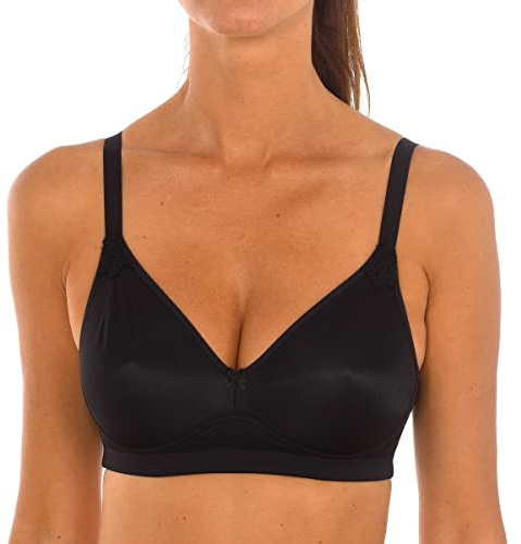 Playtex Reggiseno Senza Ferretto Essential Support Donna x1, Nero, 38/5D