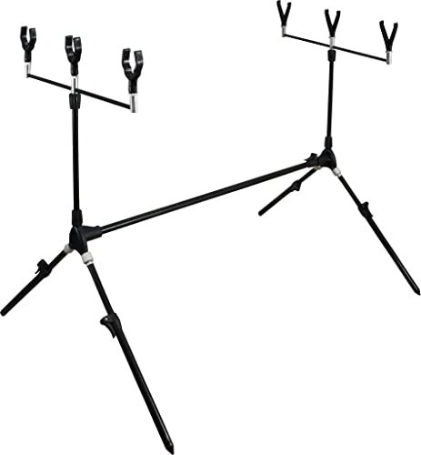 YORK Rod Pod Karpfen/Feeder für 3 Ruten Rutenhalter Rutenständer mit Tragetasche Karpfen-Angeln