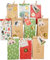 Papierdrachen Calendario dell'Avvento da riempire, 24 sacchetti regalo stampati marrone, verde e rosso e 24 adesivi con numeri e mollette – con ciondoli regalo – per fai da te e regali – Natale