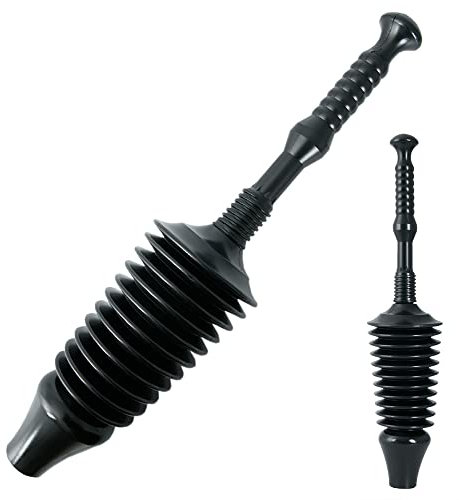 ZENO Powerful Toilet Plunger | Toilet Unblocker | Plunger Toilet Unblocker | Toilet Plungers for Unblocking | Toilet Unblocker Heavy Duty | 8x More Power Than Other Plungers | Easily Unblock Toilets