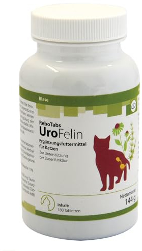 UroFelin Ergänzungsfuttermittel für Katzen 180 Stück: Unterstützung Einer normalen Harnwegfunktion, Enthält Goldrute & Kapuzinerkresse, kann zur Regulierung des pH-Werts beitragen
