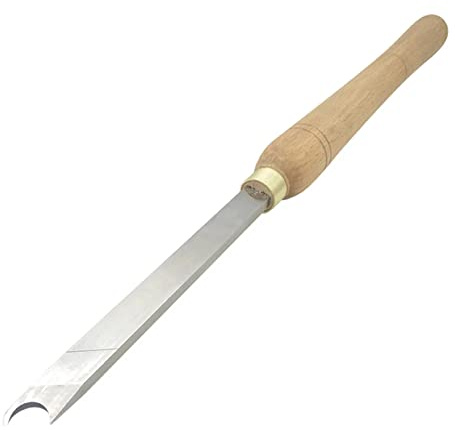 Woodworking Lathe Chisel Captive Ring Tool, DIY Rotary Handheld Ring Wood Turning Tool, High Speed Steel Lathe Ring Chisel with Brass Ferrules for Woodturning Carpenter Carving,6mm