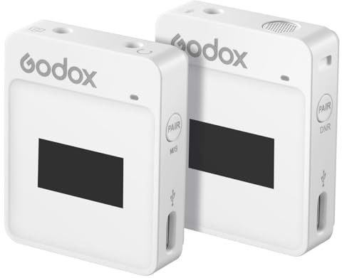 GODOX varumärke trådlös mikrofon Movelink Ii M1 – vit