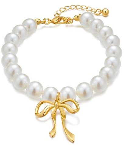 LILIE&WHITE Armband Perlenarmband – Elegantes Design mit Süßwasserperlen und vergoldetem Zugverschluss – Stilvolles Accessoire für Damen – Perfekt für besondere Anlässe