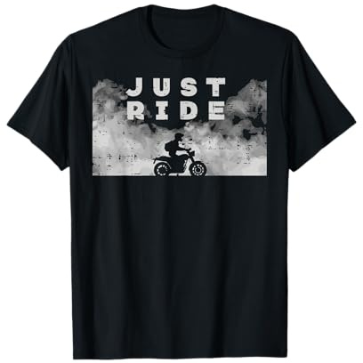 Biker Just Ride Cool Motorcycle Motorbike Men Women Kids T-Shirt