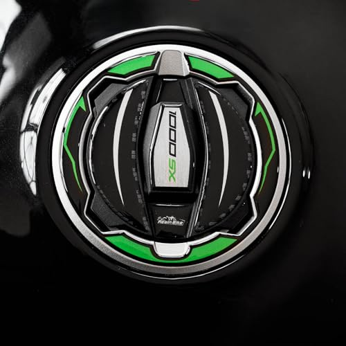 Resin Bike Motorcycle 3D Stickers Compatible with Kawasaki Ninja 1000 SX 2024-2025. Bike Tank Cap Protection from Impact and Scratches. Sticker 3D Resin Gadget Moto