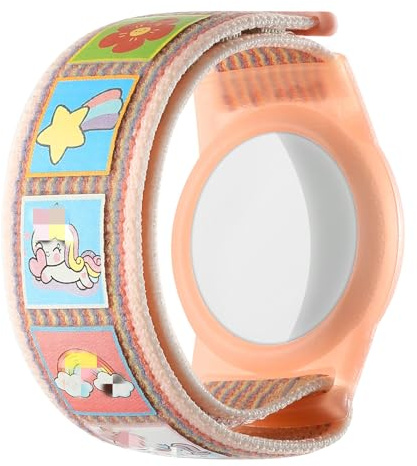 Barnarmband för AirTag, Air Tag Justerbart Armband Mjukt Klockarmband för Småbarn Baby Barn Barn (Regnbågshäst)