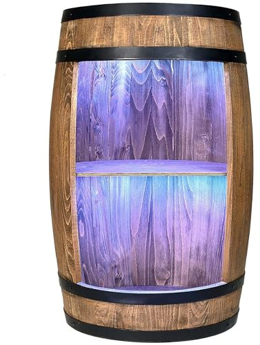 Weinfass Weinschrank Bartisch Holzfass Flaschenständer Deko Draft Bier Home Bar Comode Schrank Wohnzimmer Starkes Buchenholz 80