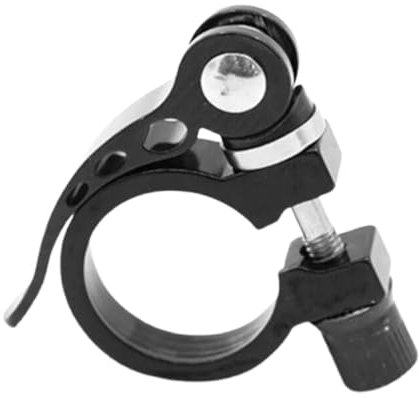 Sattelstützenklemmen, Fahrradsattelklemmen, Aluminium-Sattelstützenklemmen, FahrradzubehörMountainbike-Adapter Schnellspanner, Fahrradsattelstützen, Sattelklemmen, Fahrradsättel (Schwarz - 31,8 mm)