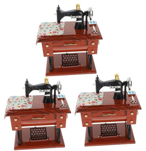 MAGICLULU 3Er-Box Spieluhr für Nähmaschinen Nähset Körbe nähen Tragetasche für Nähwerkzeuge Bausätze Korb büro dekoration office decoration valentinstag liefert Valentinstagsgeschenk Metall