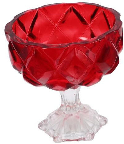 HOMOBABE Small Glass Bowls Vintage Footed Dessert Bowl for Ice Cream Pudding Snacks for Parties and Entertaining