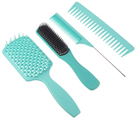 EXQUIMEUBLE Massage Comb Comb Kit Plastic Wet and Dry Use for Detangling Hair after Shower