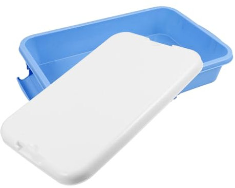 Abaodam Vassoio Portatile Per Sabbia Con Coperchio Contenitore Per Giocattoli Montessori Scatola Per Sabbiera Di Plastica Piccola Sabbiera Portatile Custodia Per Sabbia