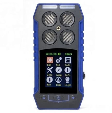 Detector de Gas, Detector de Gas múltiple portátil BH-4S Detector 4 en 1 para casa y Autocaravana(4 in1 Gas Detector)