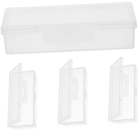 Ciieeo Contenitore Per Cotton Fioc Da Viaggio 4 Pezzi Scatola Portatile Trasparente Per Articoli Da Bagno Supporto Portatile Leggero e Multifunzionale