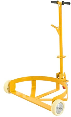 Tambor de 55 galones, motor de barril de acero resistente, capacidad de 1200 libras, cuenta con 2 ruedas fijas y 1 giratoria, organizador de tambor de aceite de perfil bajo