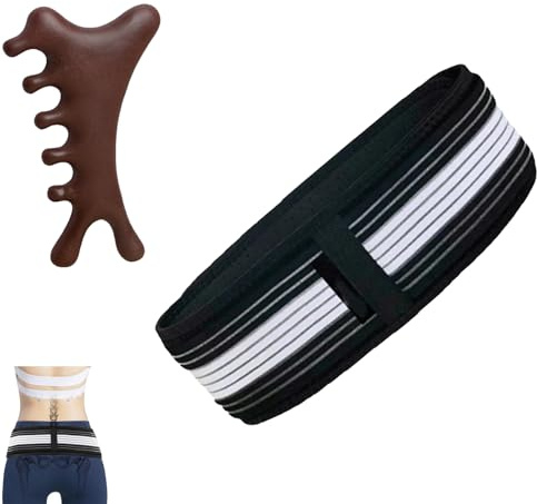 Ceinture orthopédique, soulagement naturel contre la sciatique et les maux de dos, ceinture orthopédique, pour bassin, hanches, taille, dos et ventre, taille M - 110 cm de long