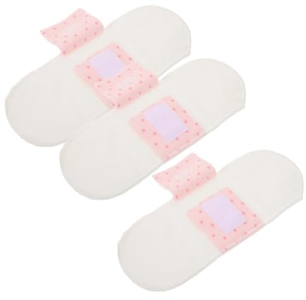 LALADEFIEE Waschbare Menstruationsbinden aus Baumwolle Saugfähig und Hautfreundlich 3 Stück-pack Geeignet für Postpartale Anwendung und Reisen