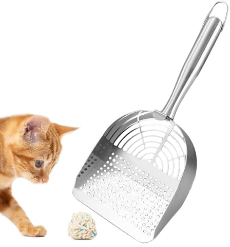 Streuschaufel – 2-in-1 leichte Haustierkotschaufel, Netz-Kotschaufel, für Zuhause, Wohnzimmer, Innenbereich, Tierärzte, Haushalt, Hunde, Katzen, Kätzchen