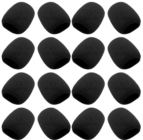 Alipis 18pezzi Filtri Anti-pop Per Microfono Copertura in Eva Per Protezione Antivento Schermo Nero Per Registrazione Vocale Streaming Canto Studio e Palco