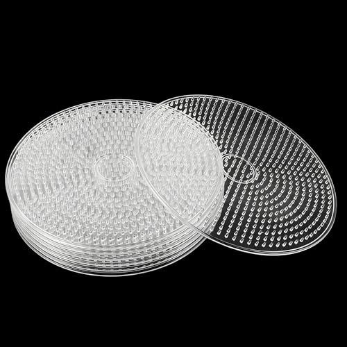 MUXHEL 16 stycken järnpärlplattor, 5 mm hylsplattor, 15 x 15 cm pennplatta, strykpärlor mallar, transparenta plug-in-plattor byggsatser, för pusselmallar
