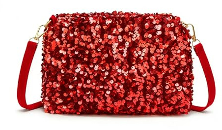 Damen Fashion Pailletten Tasche, Umhängetasche Pailletten Tasche Glitzer Abendtasche Clutch Damen Crossbody Schultertaschen für Hochzeit Party Freizeit Date